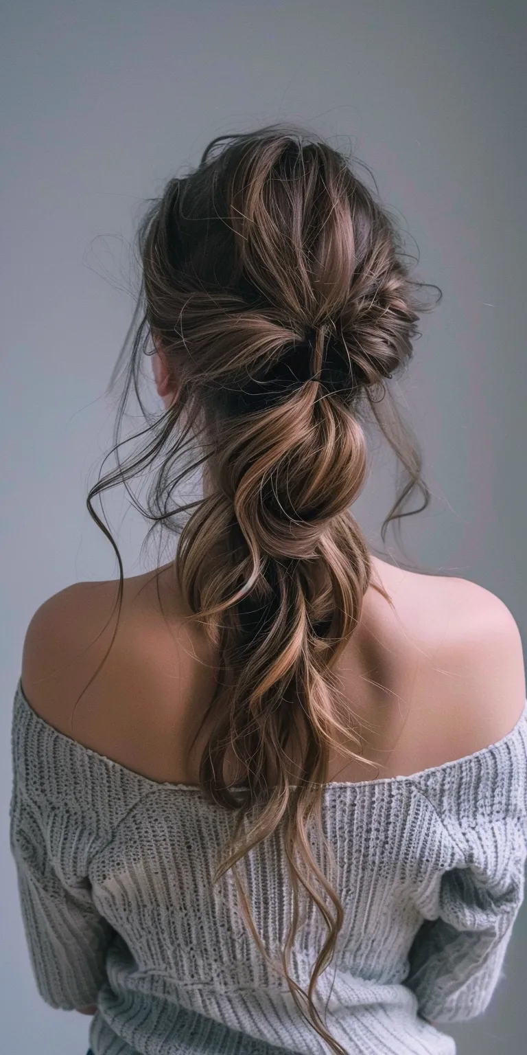 cute simple hairstyles Updo, Chignon, Waterfall braids, French twist, braid