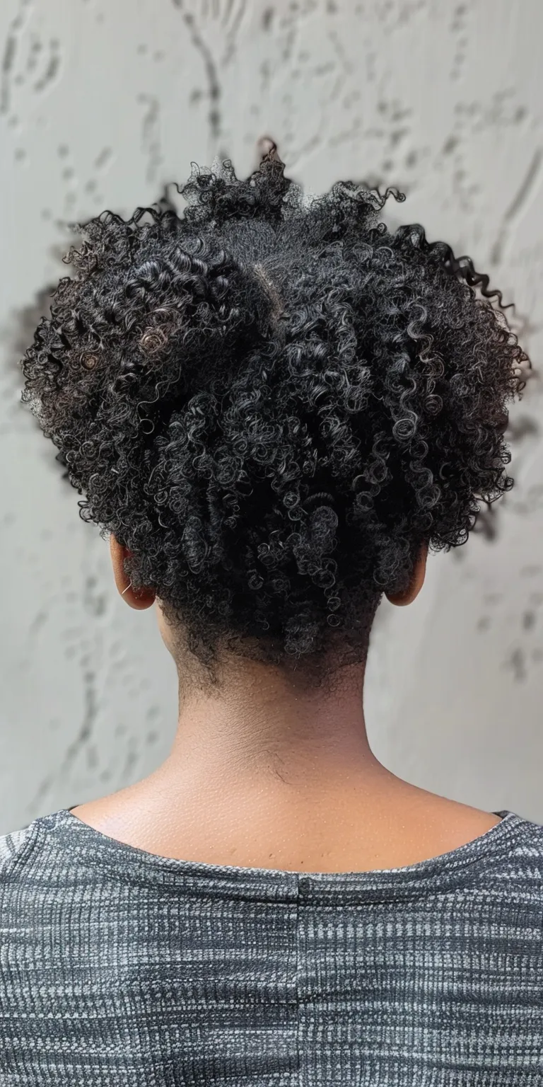 protective hairstyles for natural hair Digital perm, Kinky hair, Afro puffs, Asymmetric cut, Crochet braids