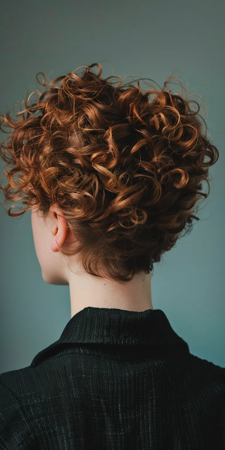 androgynous hairstyles Digital perm, Ringlets, Updo, Asymmetric cut, Milkmaid braid