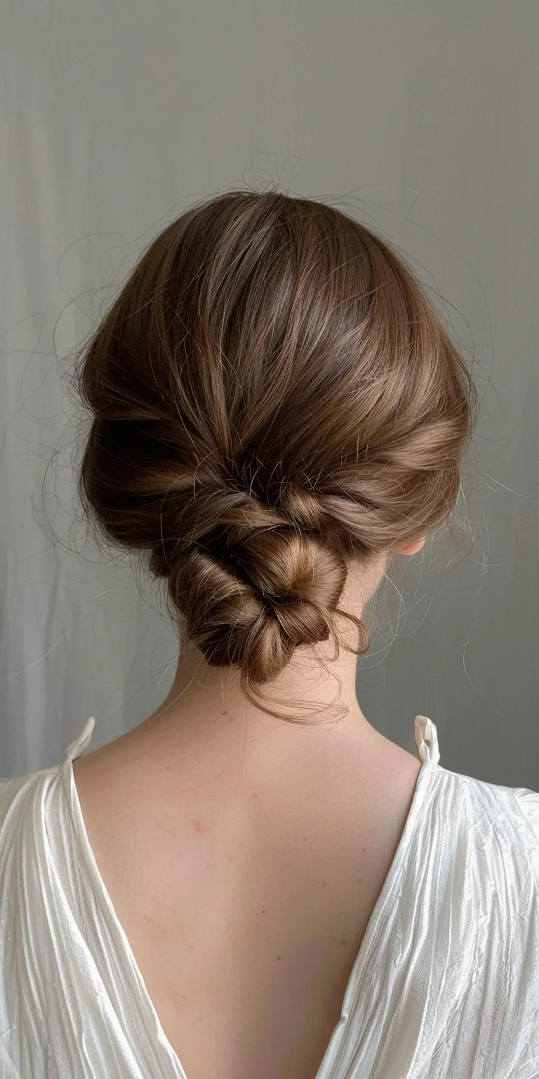 pinterest hair styles French braid, Milkmaid Chignon, twist, Updo