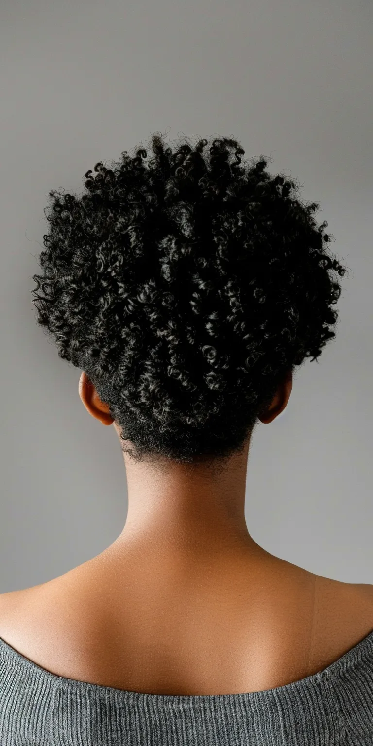 short curly hairstyles Kinky hair, Afro puffs, Digital perm, Asymmetric cut, Jheri curl