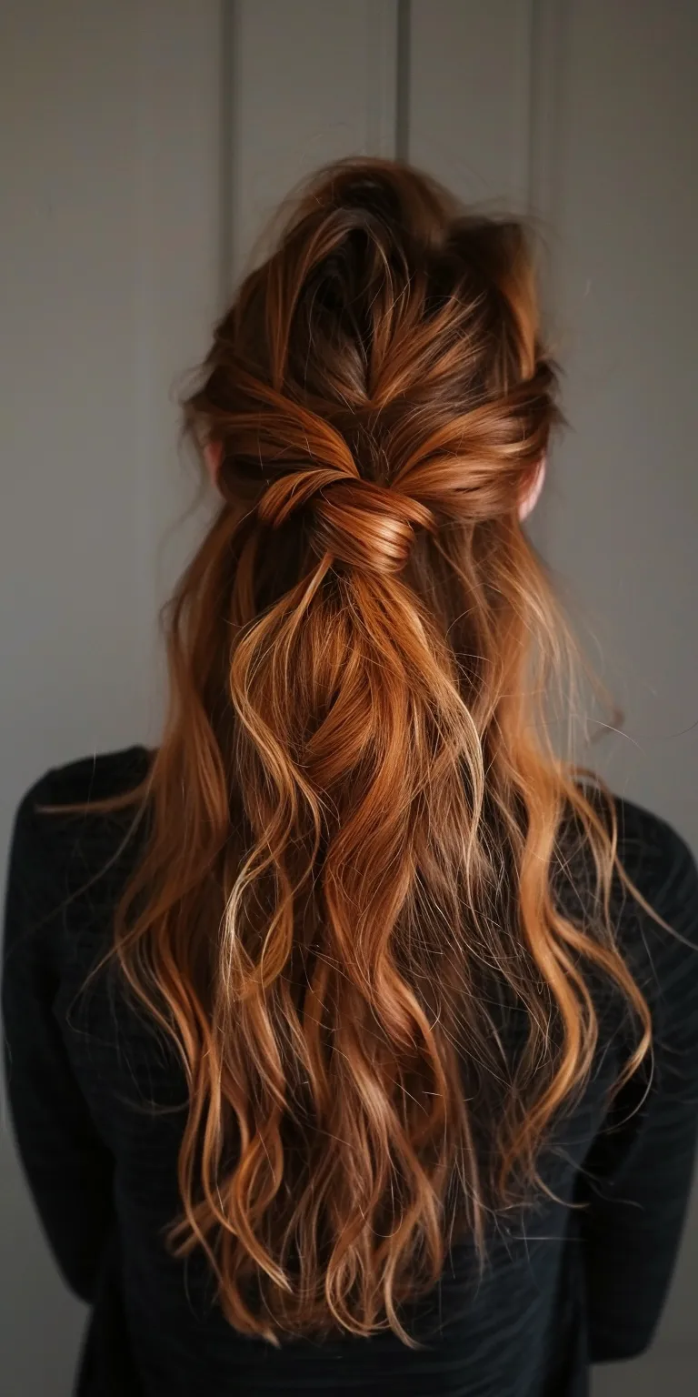 easy hairstyles for long hair French braid, Waterfall braids, twist, Braid, Updo