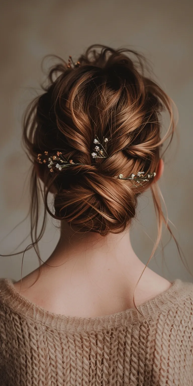 easy hair styles Milkmaid braid, Updo, Chignon, Boho braids, Braid