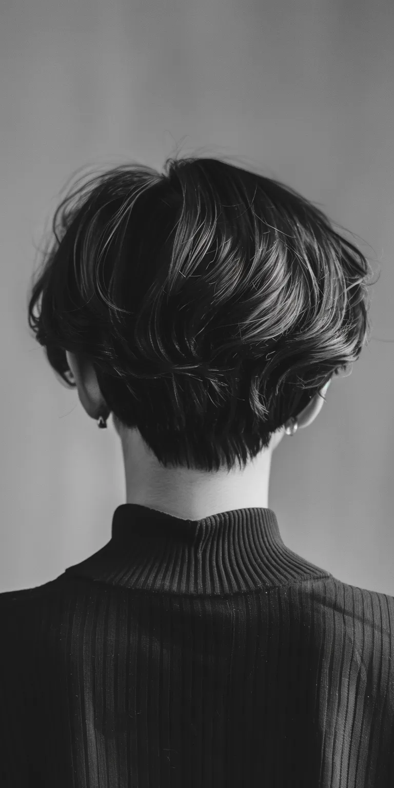 hairstyles for short hair Asymmetric cut, Chignon, Updo, Pixie Short brush cut