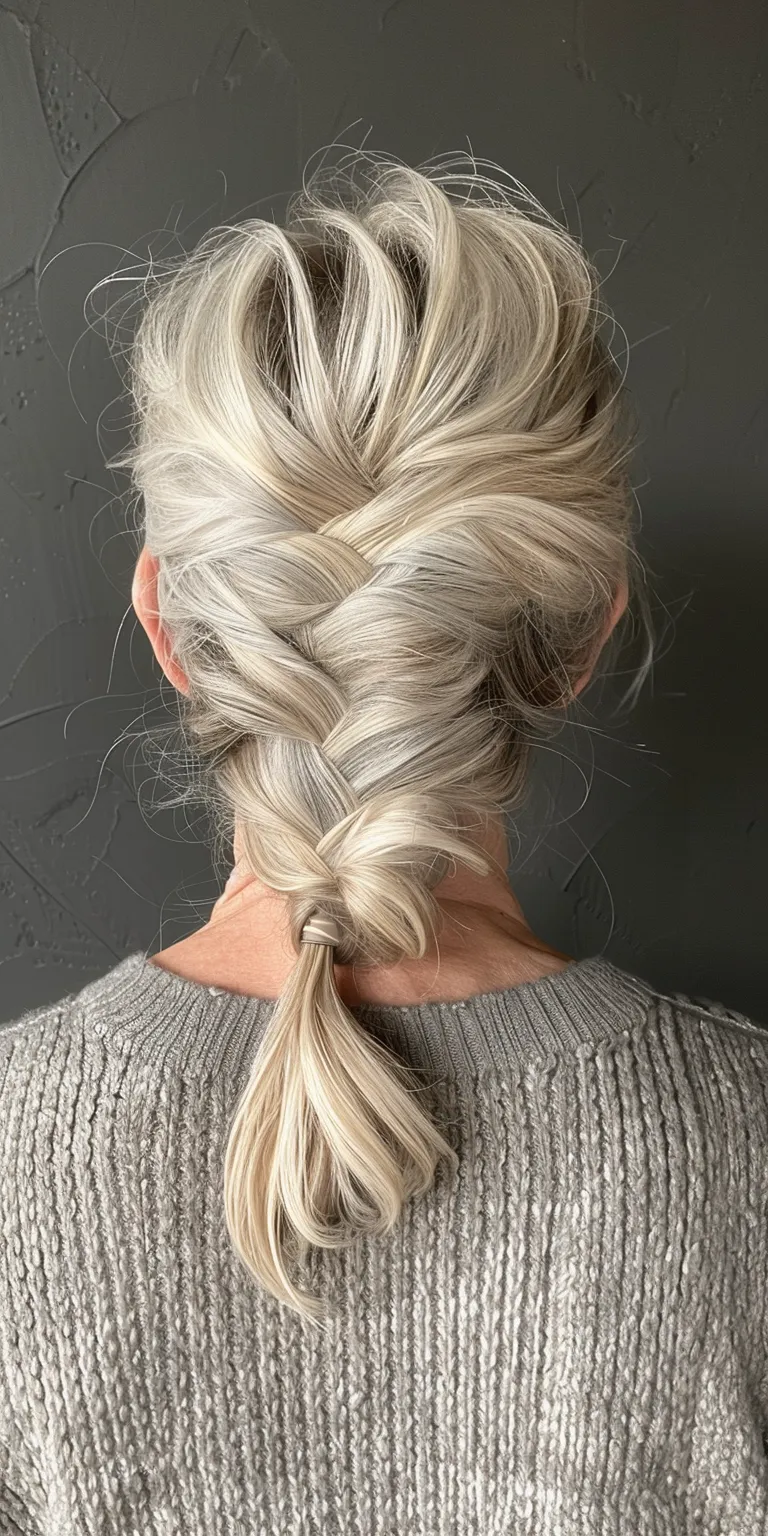 hair styles for older ladies Waterfall braids, French braid, Braid, twist, Boho braids