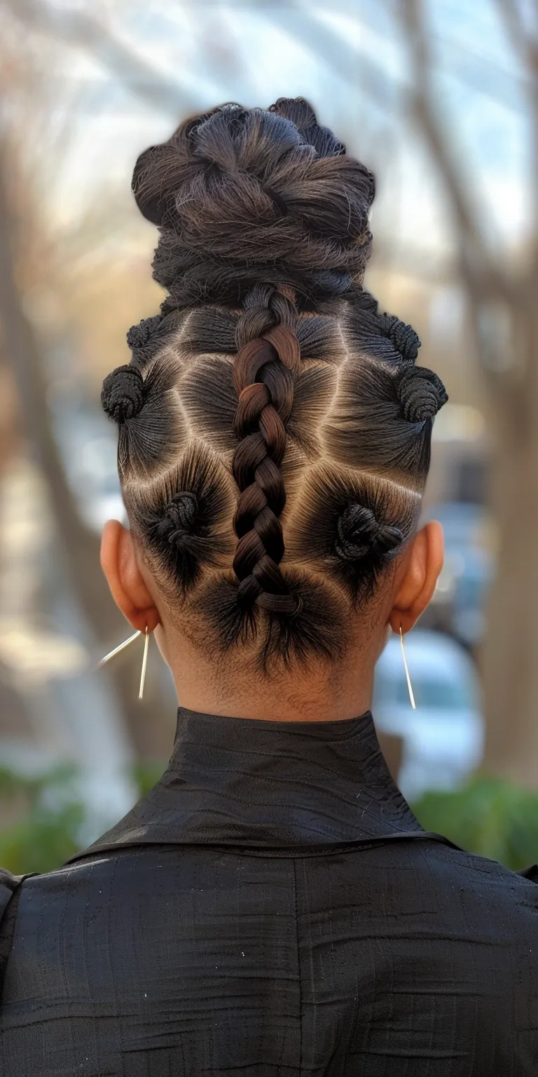 mohawk braids French twist, Updo, Waterfall braids, Milkmaid braid, braid