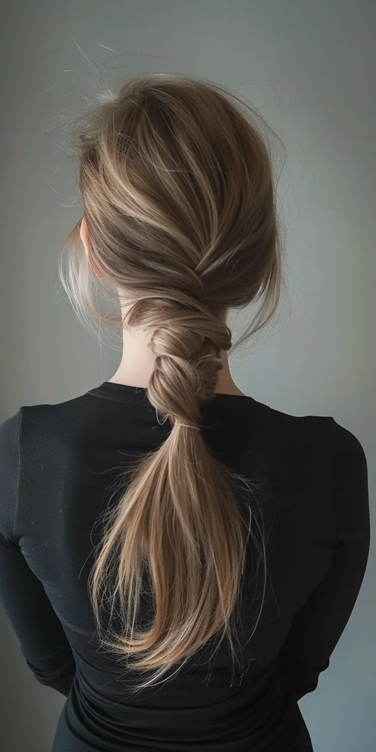 easy ponytail hairstyles Braid, French braid, Waterfall braids, twist, Updo