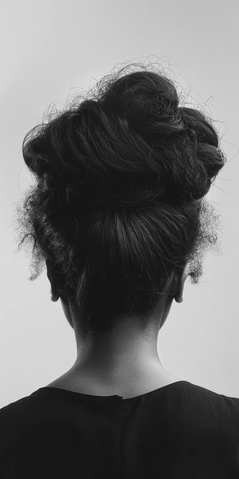 puff hairstyle Chignon, Updo, Ballerina bun, French twist, Bouffant