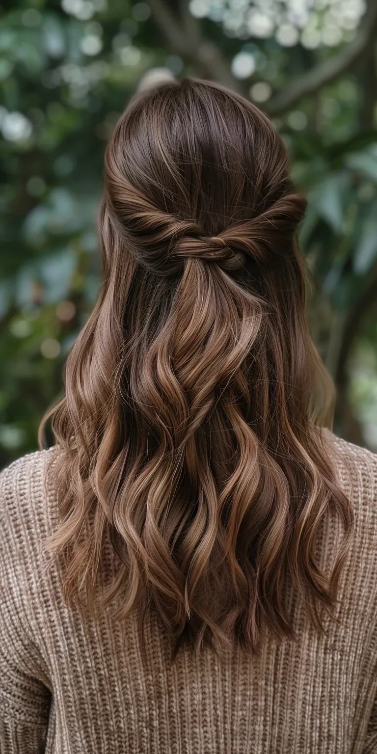 hairstyles for thick hair Waterfall braids, Layered hair, Boho Braid, Milkmaid braid