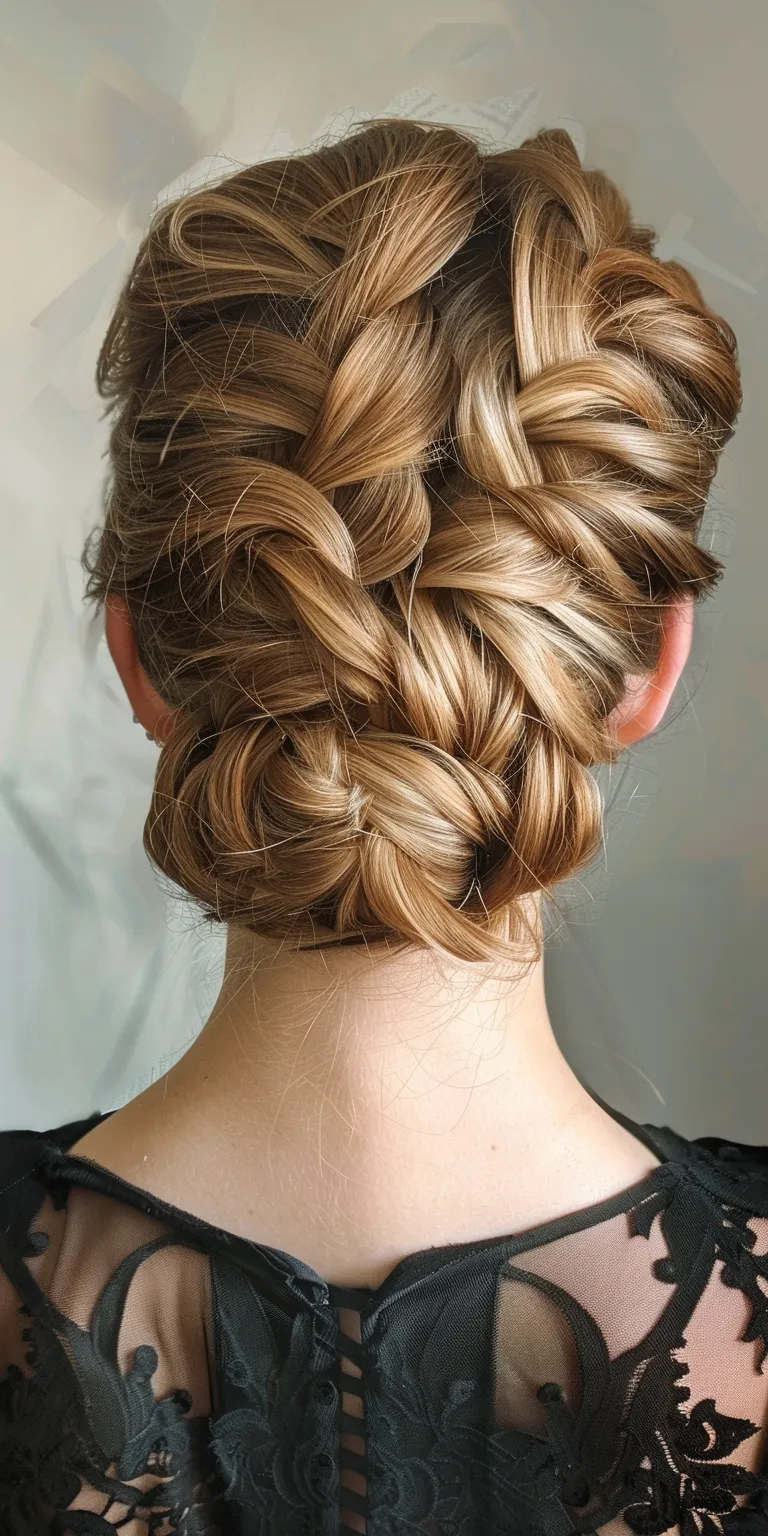 new hair styles Updo, Waterfall braids, French braid, Milkmaid twist