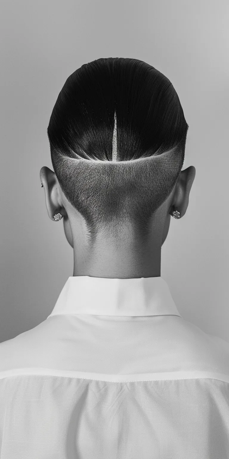 slick back undercut Tonsure, Pompadour, Asymmetric cut, Mohawk, French twist