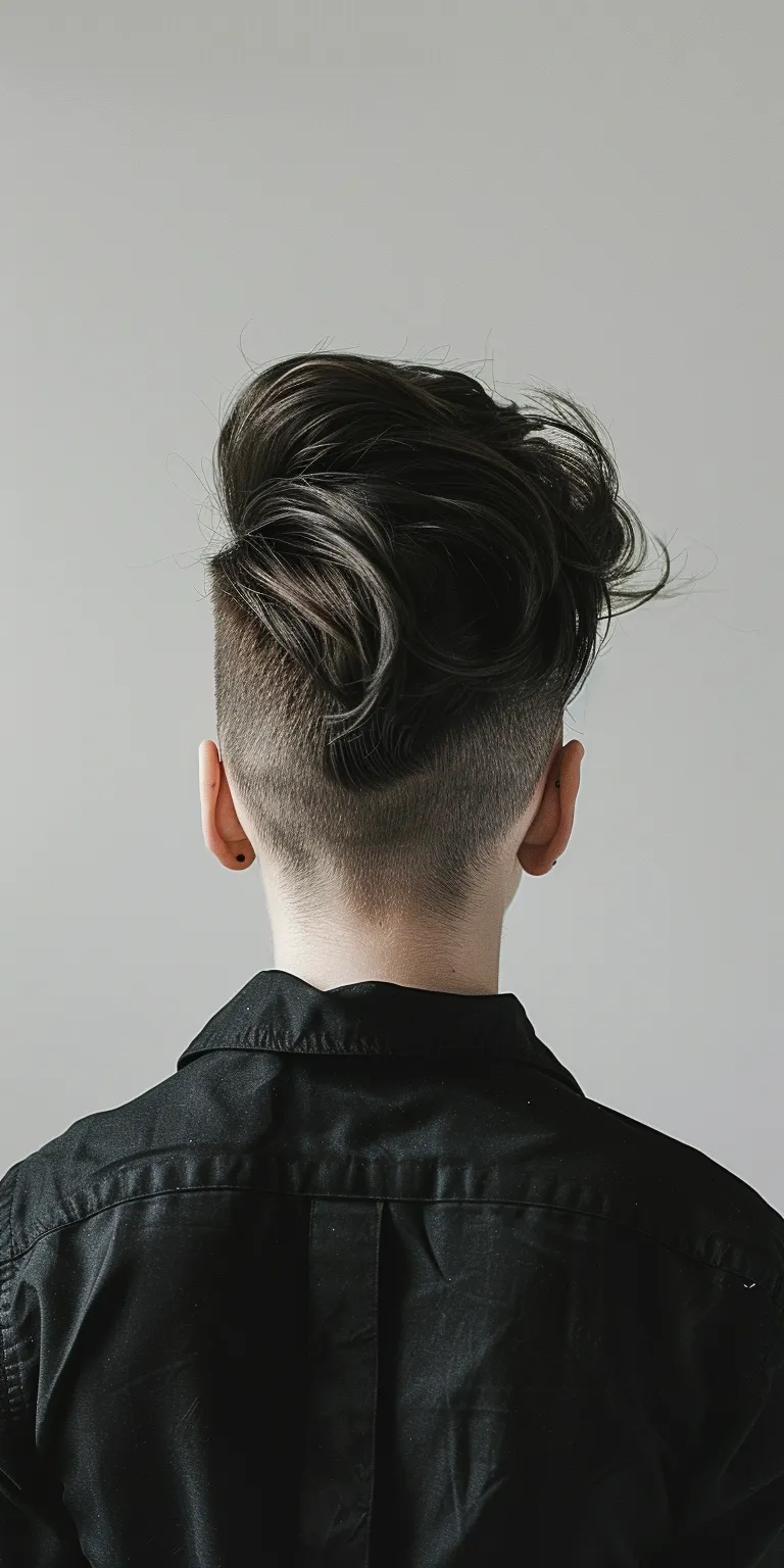 androgynous hairstyles Pompadour, Asymmetric cut, Mohawk, Short back and sides, Hi-top fade