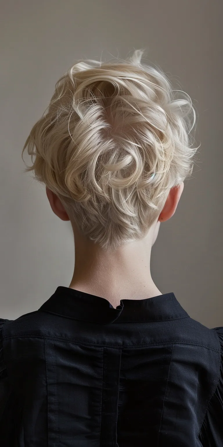 short hairstyles for round faces Updo, Asymmetric cut, Chignon, Digital perm, Pompadour