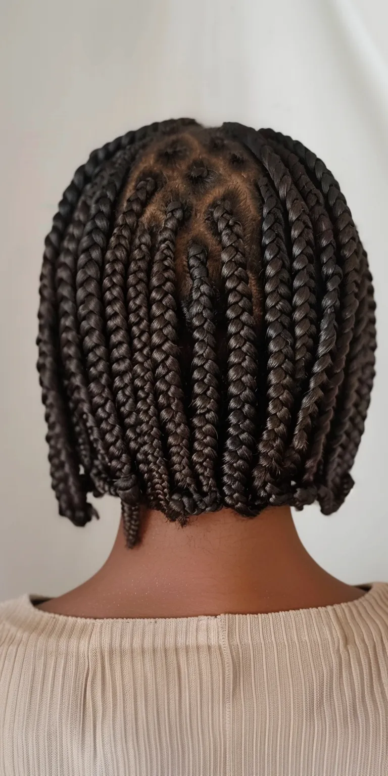 short box braids Hair twists, Crochet braids, Waterfall French twist, Boho