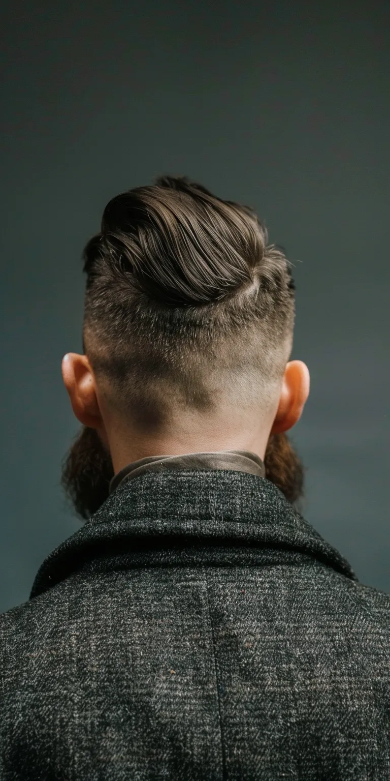 slick back fade Pompadour, Mullet, Tonsure, Mohawk, Professional cut