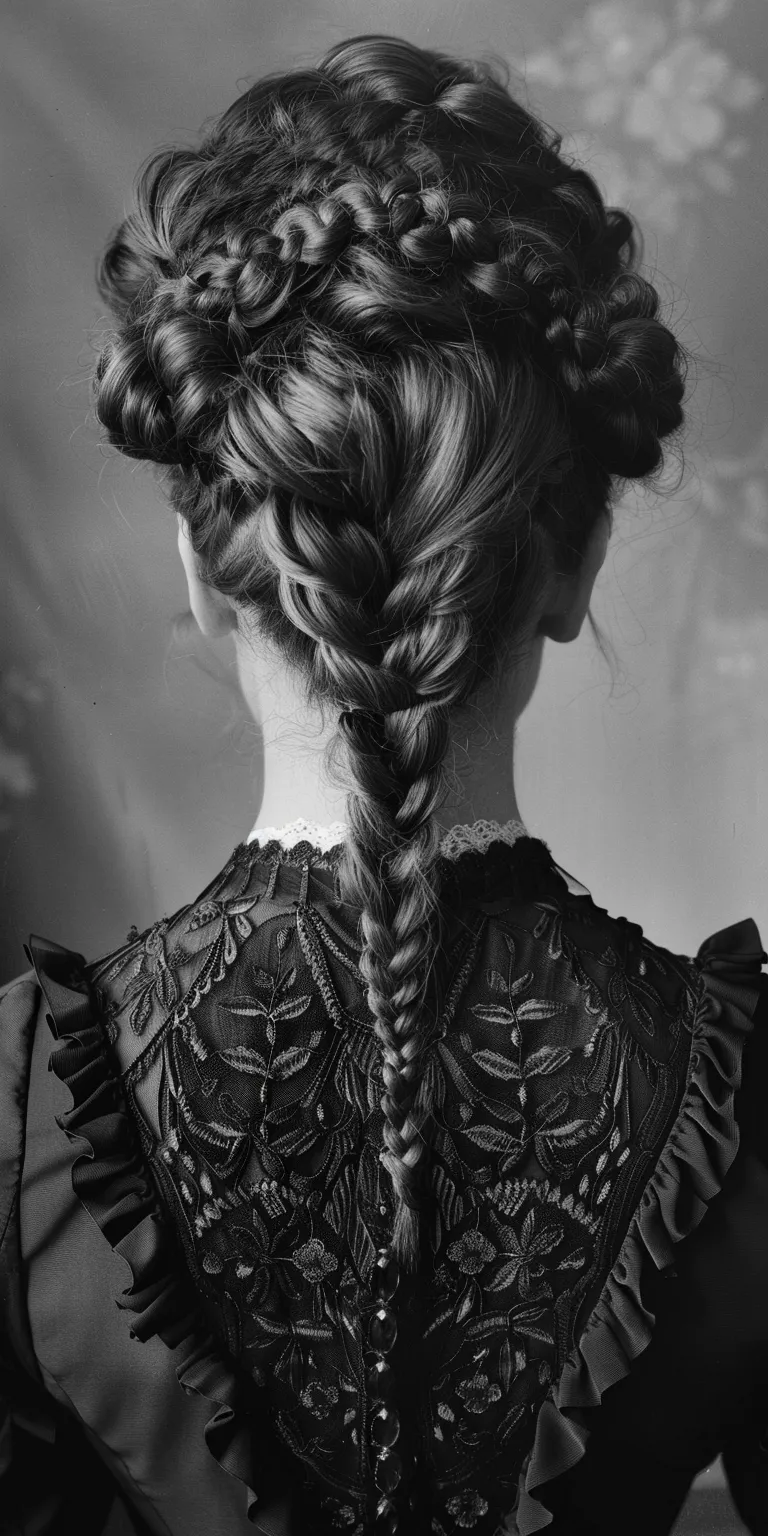 victorian hairstyles French braid, Braid, Milkmaid Waterfall braids, twist