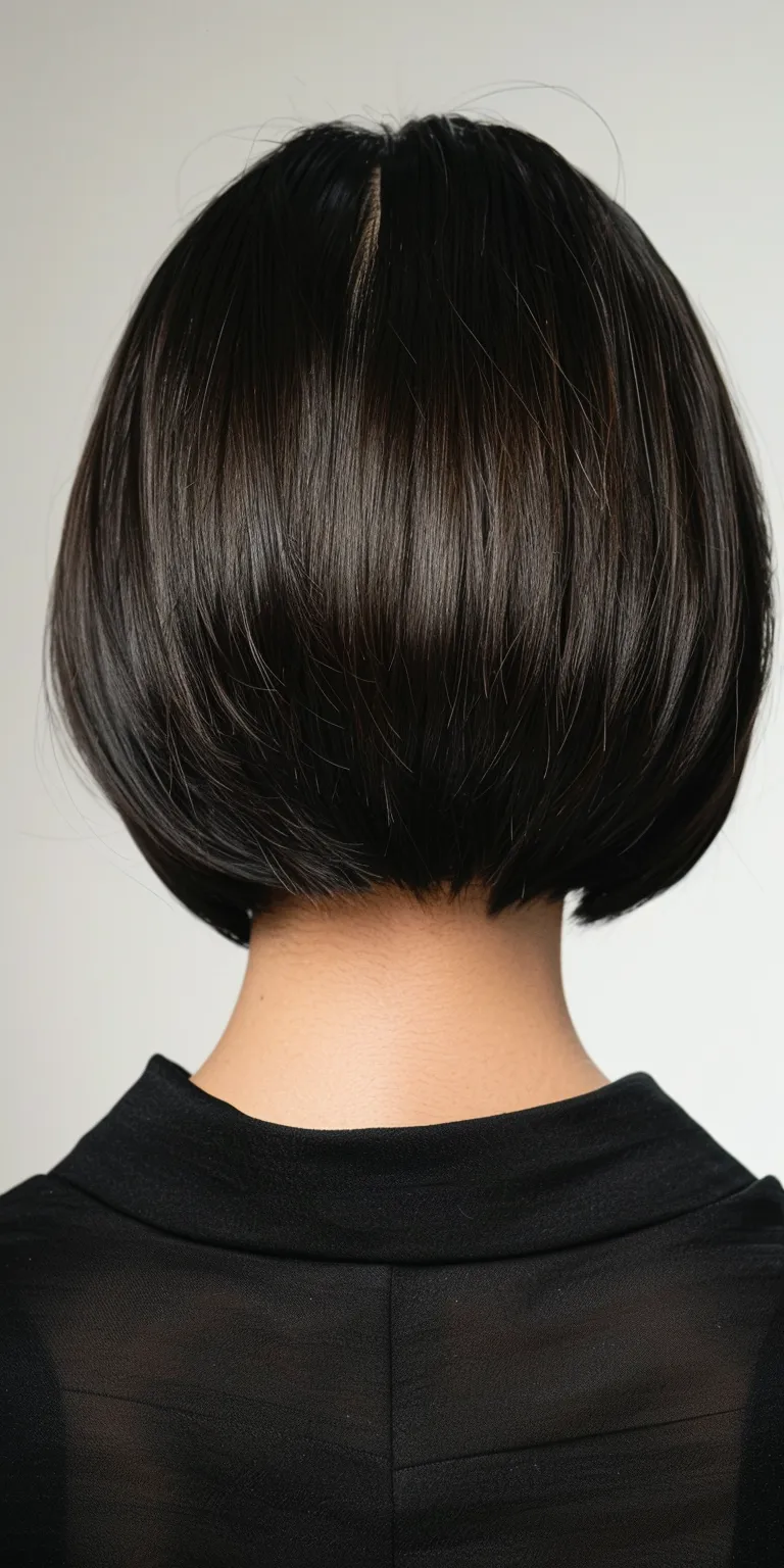 stacked bob haircuts Asymmetric cut, Bob Japanese women's hairstyles, Hime Short brush cut