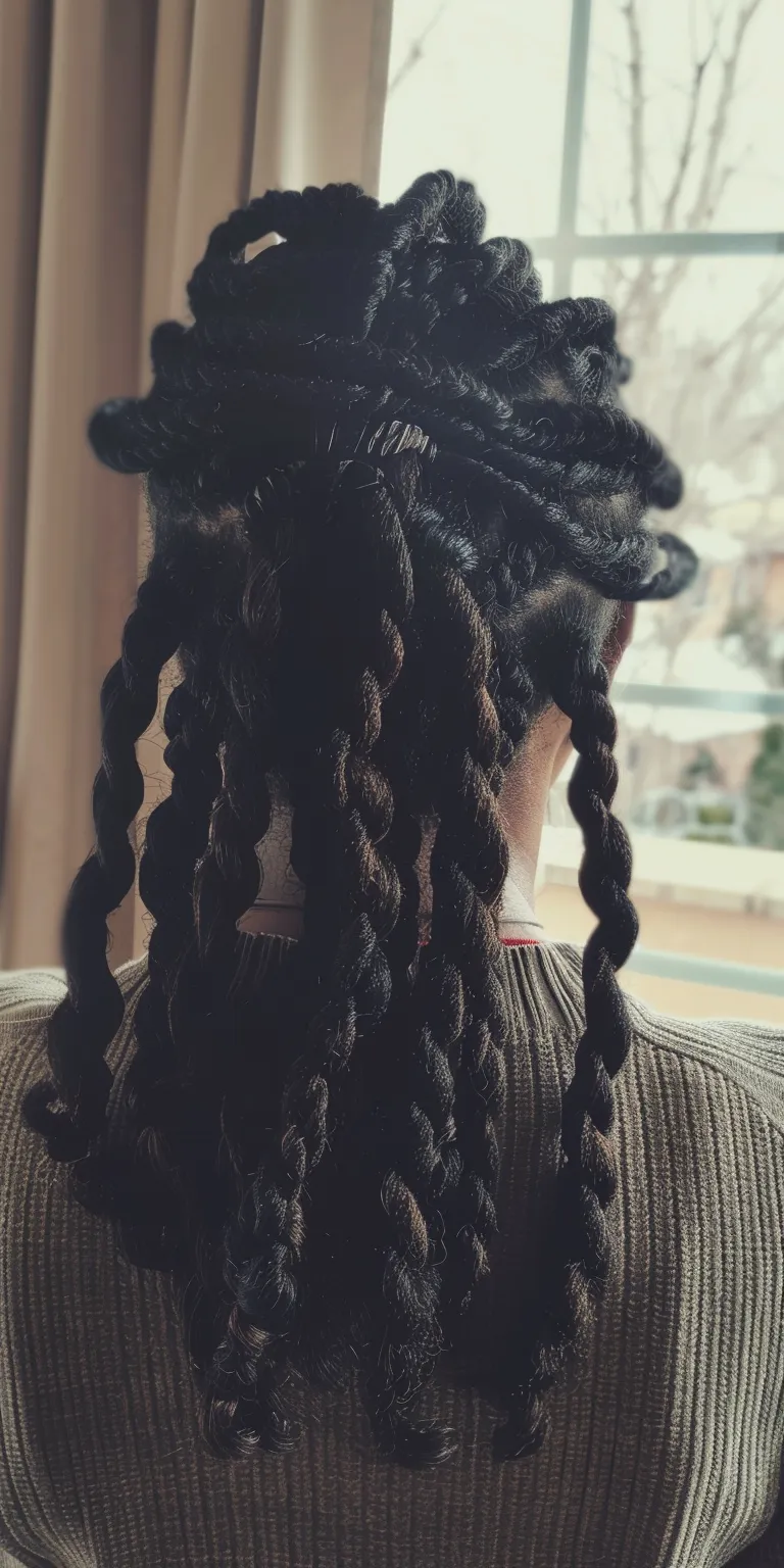 3 strand twist dreads Dreadlocks, Crochet braids, Hair twists, Waterfall Cornrows