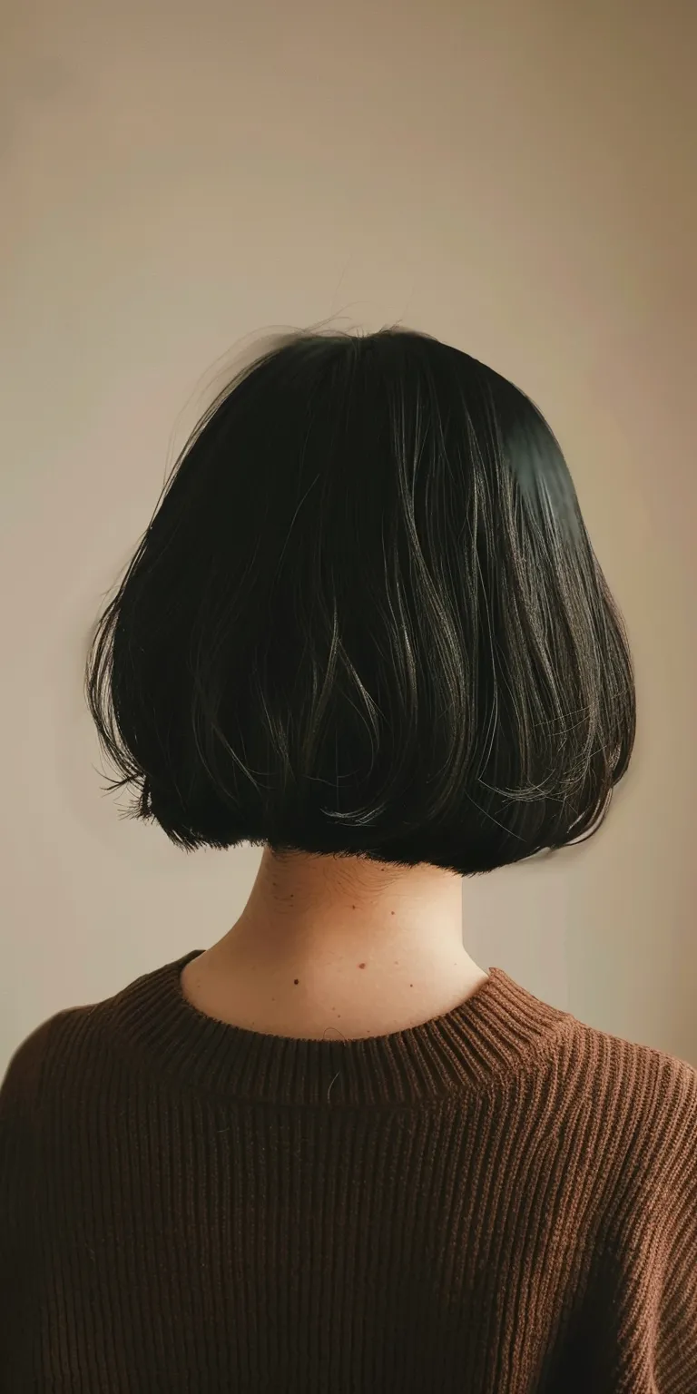 medium length haircuts Asymmetric cut, Bob Short brush Japanese women's hairstyles, Butterfly haircut