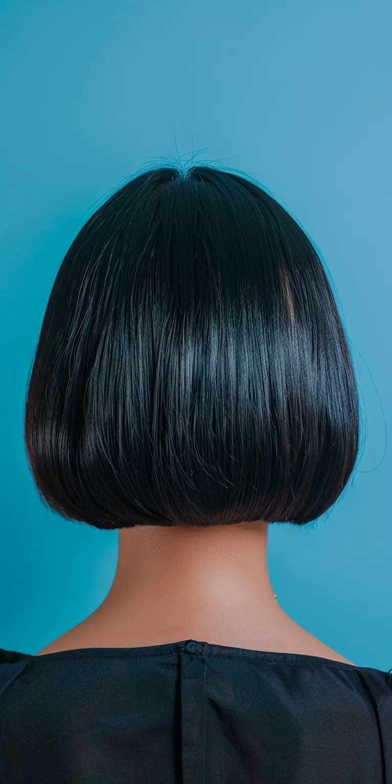 bobcut hair style Asymmetric cut, Bob Stacked bob, Japanese women's hairstyles, Tonsure