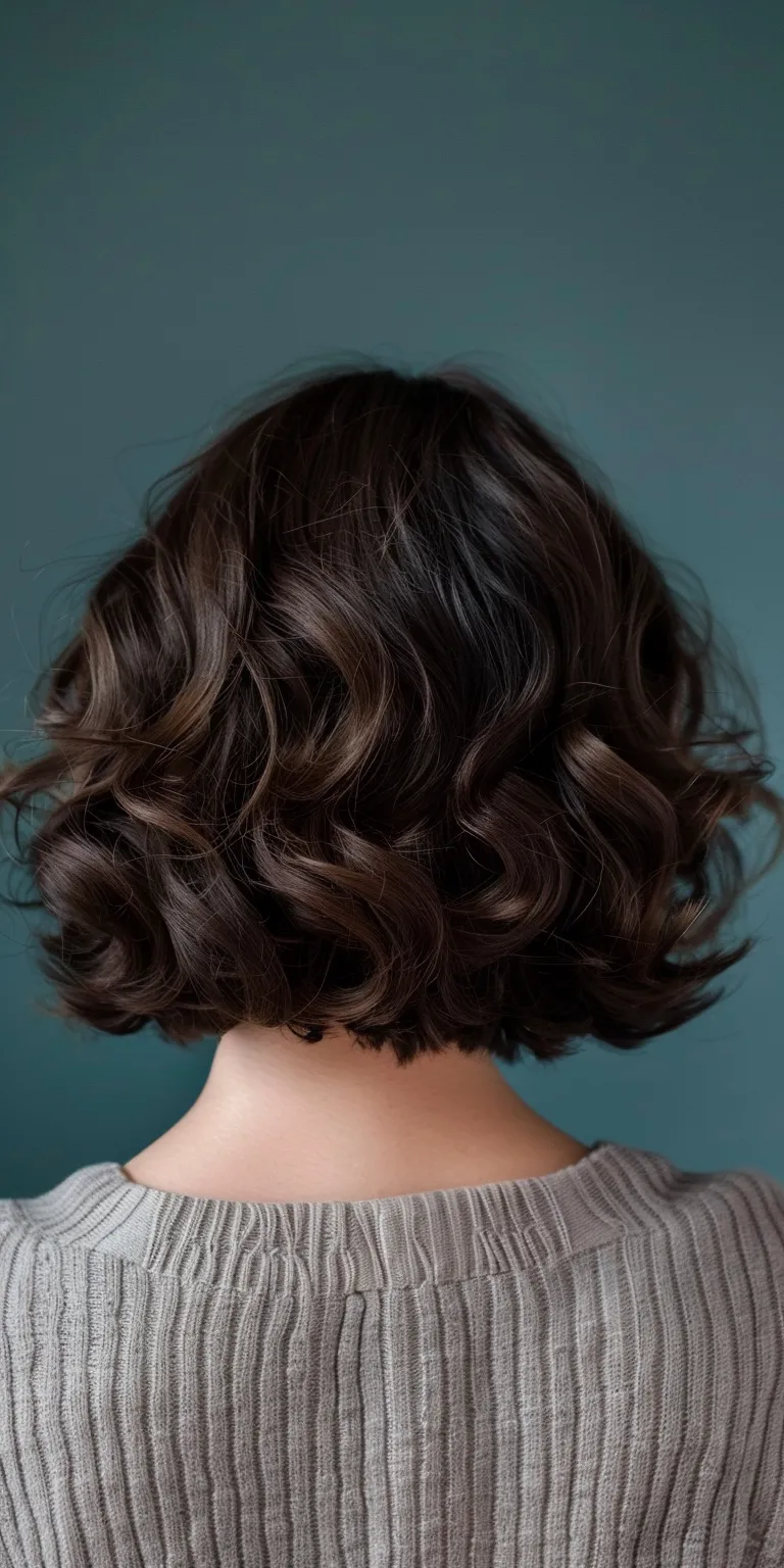 wavy hairstyles Digital perm, Asymmetric cut, Finger wave, Layered hair, Ringlets