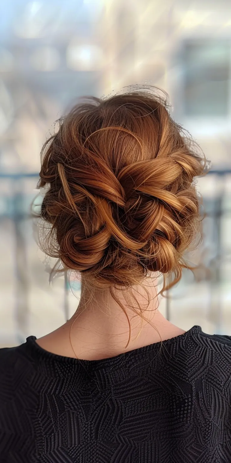 different types of hairstyles Updo, French twist, Chignon, Milkmaid braid, Ballerina bun