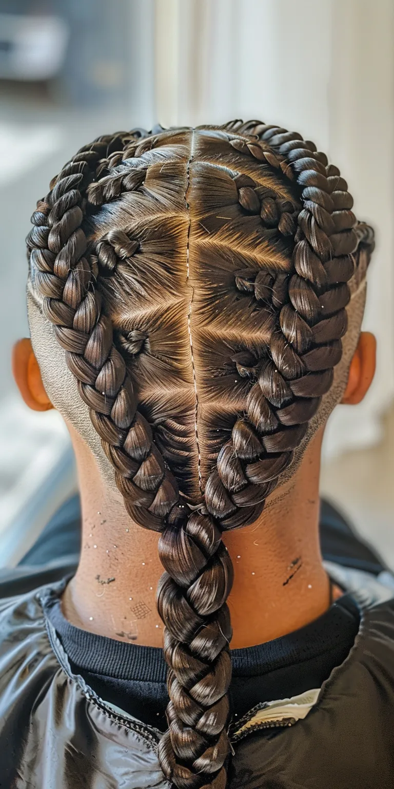 individual braids Waterfall braids, French braid, twist, Braid, Cornrows