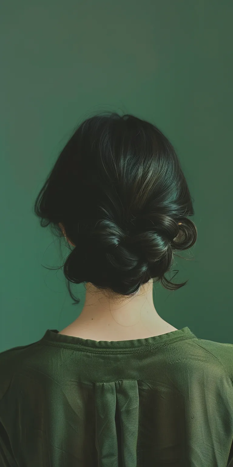 90s hair style Milkmaid braid, Updo, Chignon, Japanese women's hairstyles, French twist