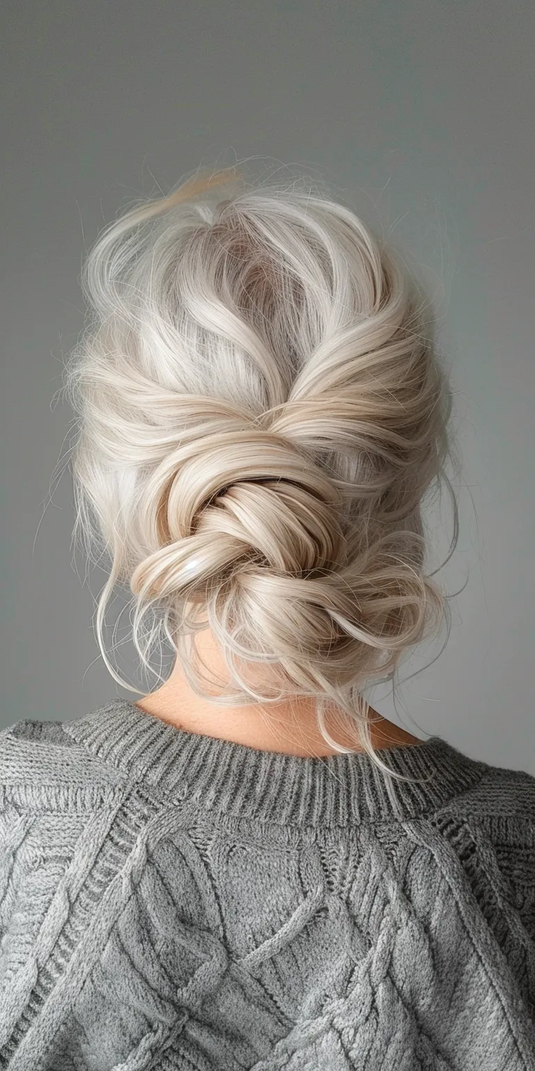 hair styles for older ladies Updo, Chignon, Waterfall braids, French twist, braid