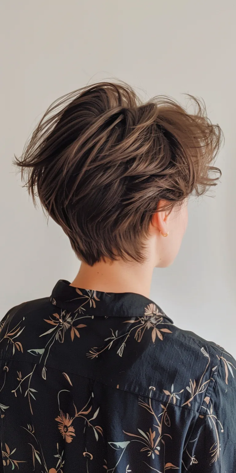 harry styles short hair Asymmetric cut, Short brush Pixie Updo, Butterfly haircut