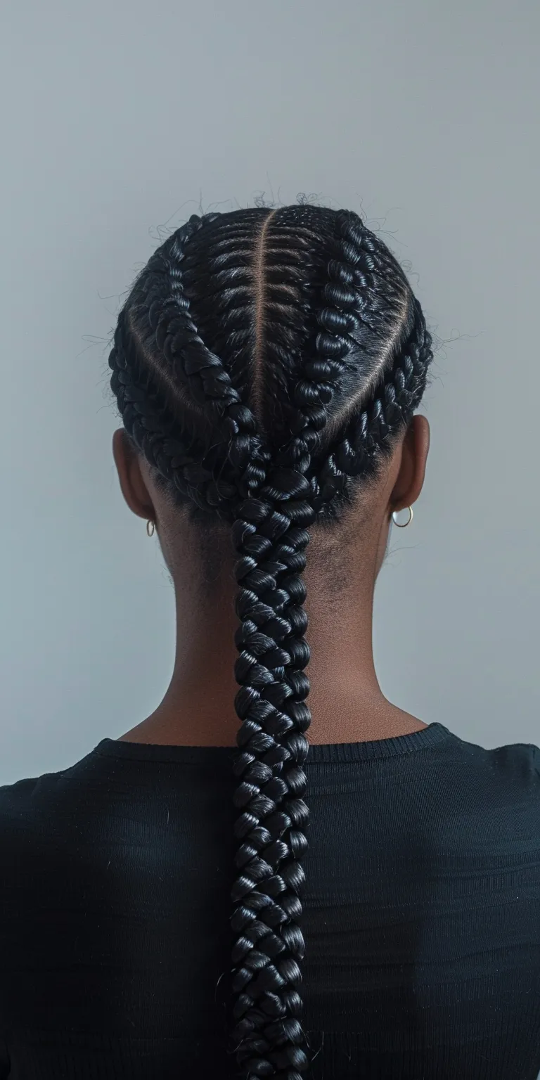 braid ponytail hairstyles Waterfall braids, Hair twists, French twist, Cornrows, Braid