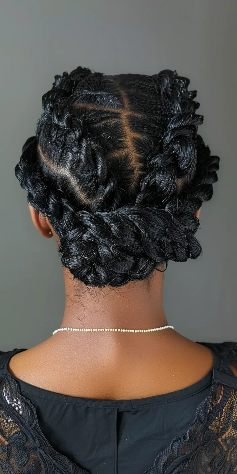 twist hairstyles for women Waterfall braids, French twist, Hair twists, Milkmaid braid, Updo