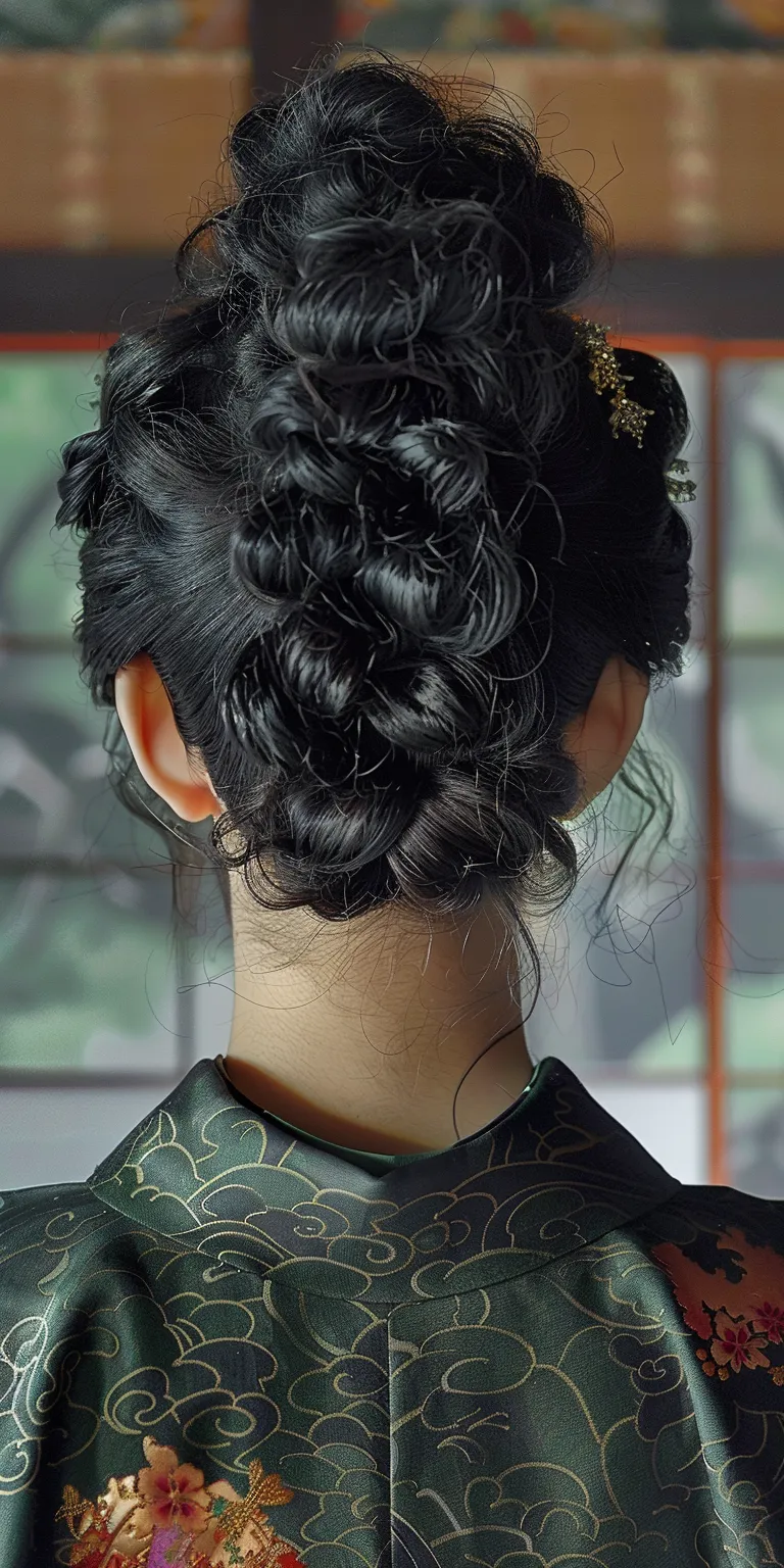 samurai hairstyle Japanese women's hairstyles, Milkmaid braid, Updo, Waterfall braids, Braid