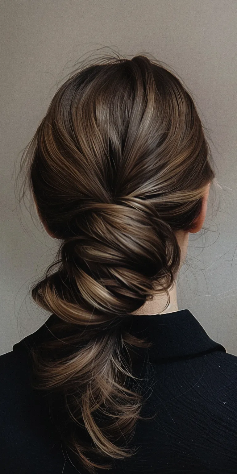 hair texture powder French braid, Chignon, twist, Waterfall braids, Updo