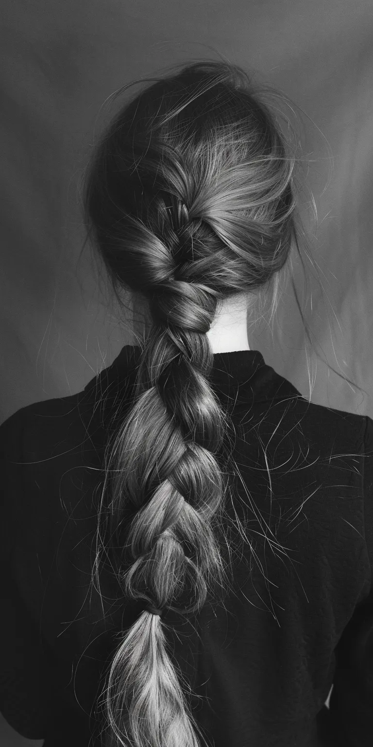 long hairstyles French braid, Braid, Waterfall braids, Boho Chignon