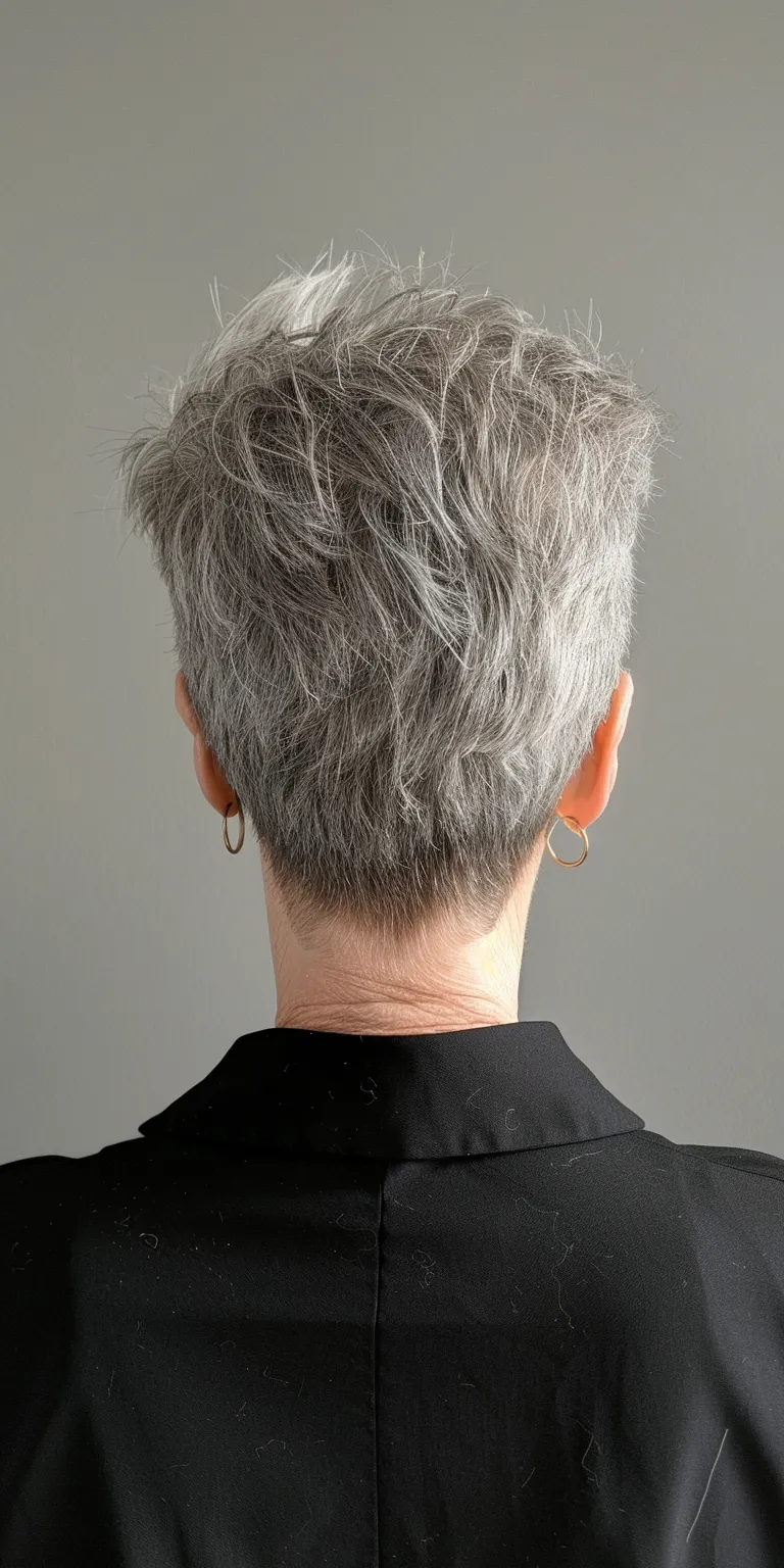 pixie haircuts Pompadour, Asymmetric cut, Short brush Digital perm, Tonsure