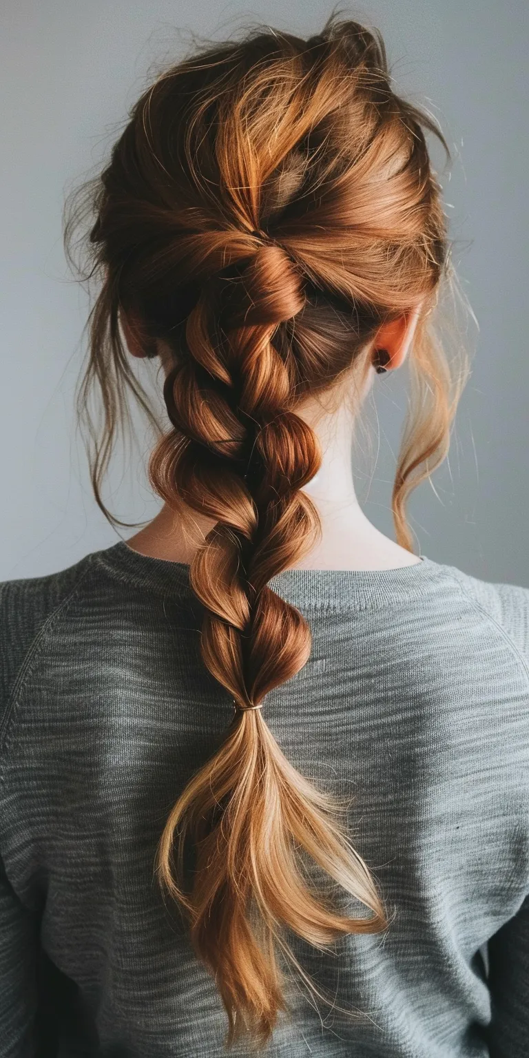 easy ponytail hairstyles Braid, French braid, Waterfall braids, Boho Milkmaid braid