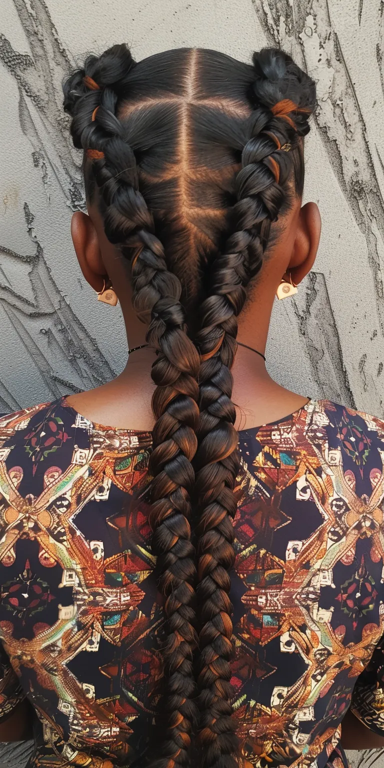 2 braid hairstyles Waterfall braids, French braid, Boho Braid, twist