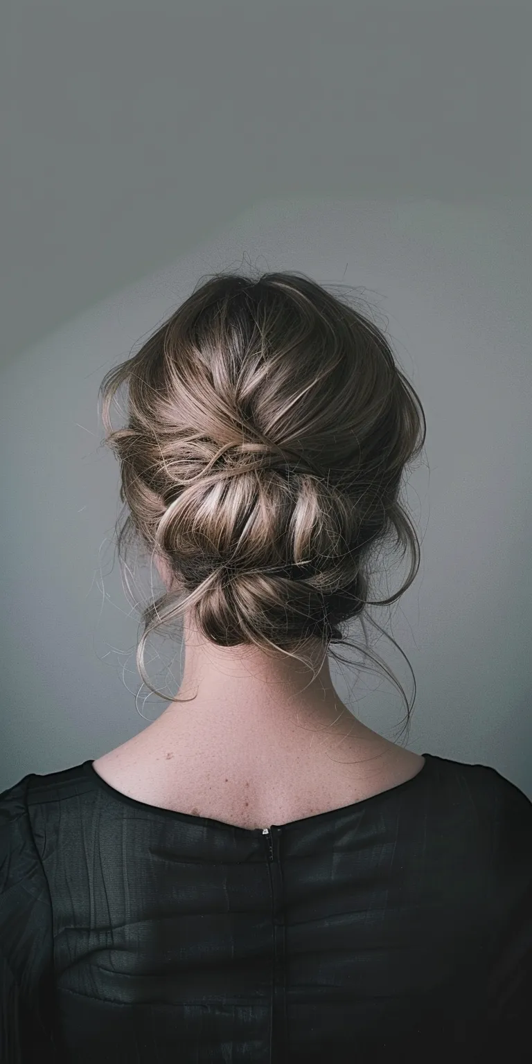 cool hair styles Updo, Chignon, Ballerina bun, Milkmaid braid, French twist