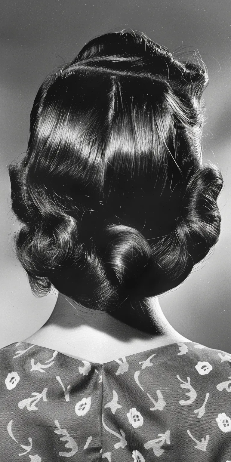 1950 hairstyles Chignon, Finger wave, Updo, Milkmaid braid, French twist