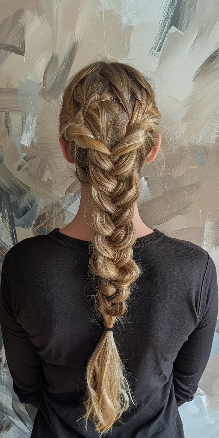 braids with curls at the end Waterfall braids, French braid, Braid, twist, Updo