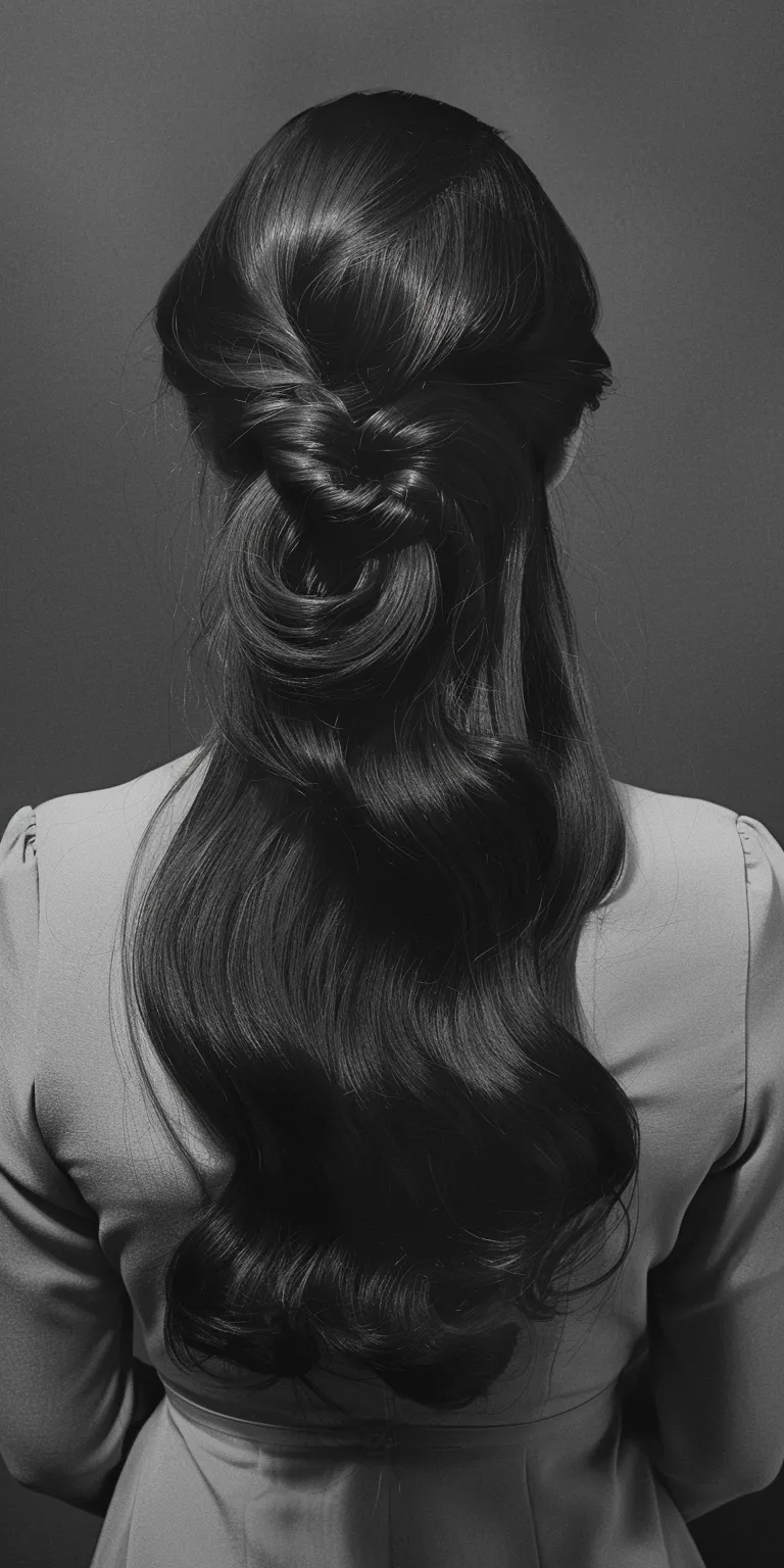 60s hairstyles women Chignon, Finger wave, Updo, Bouffant, Milkmaid braid