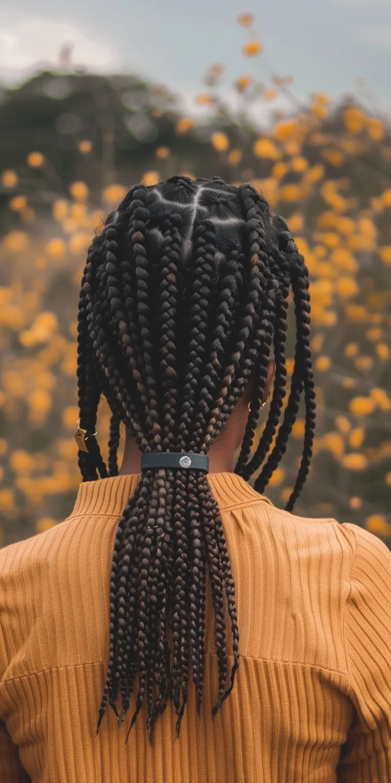 box braids hairstyles Hair twists, Crochet braids, Waterfall Boho Cornrows