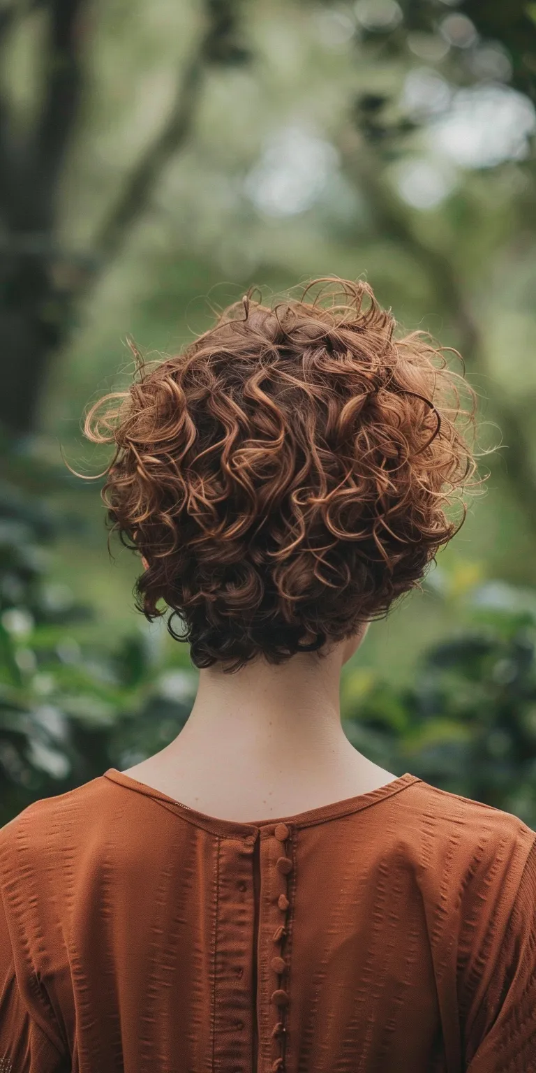 short curly hair styles Digital perm, Ringlets, Updo, Milkmaid braid, Historical Christian hairstyles