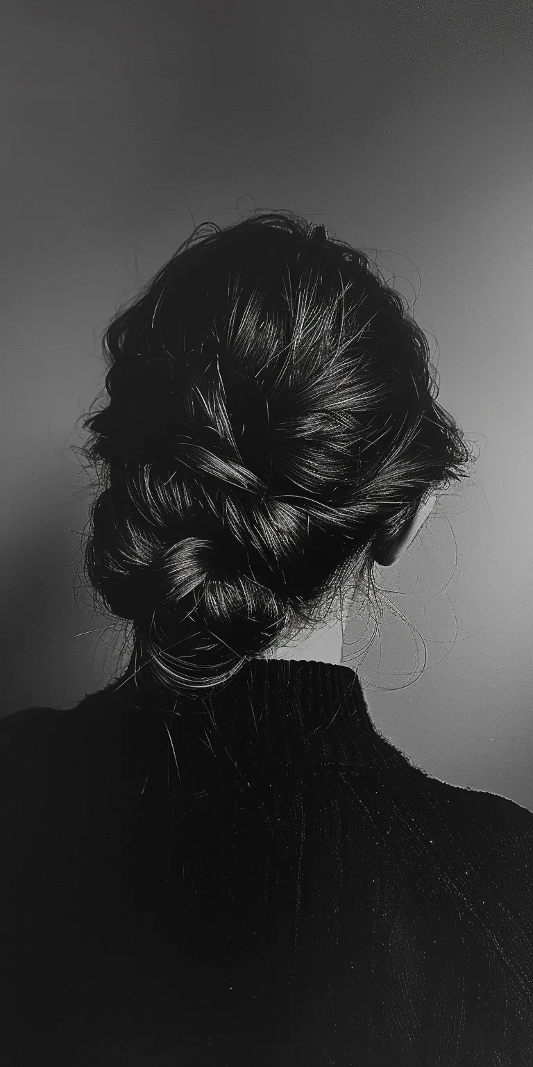 unique hairstyles Chignon, Updo, French braid, Milkmaid twist