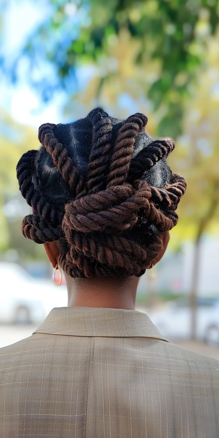 loc n twist gel French twist, Hair twists, Updo, Finger wave, Crochet braids