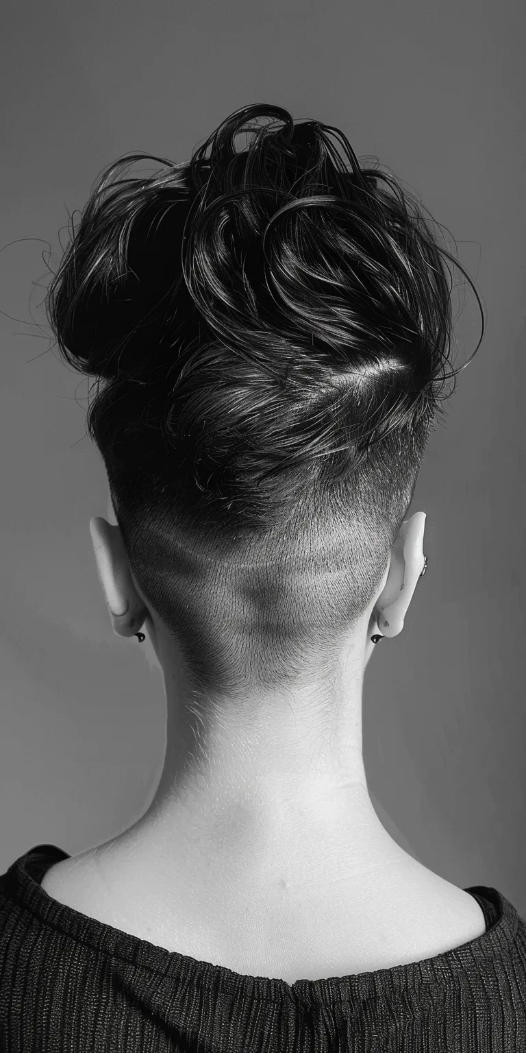 undercut hair styles Pompadour, Asymmetric cut, Short back and sides, Tonsure, Mohawk