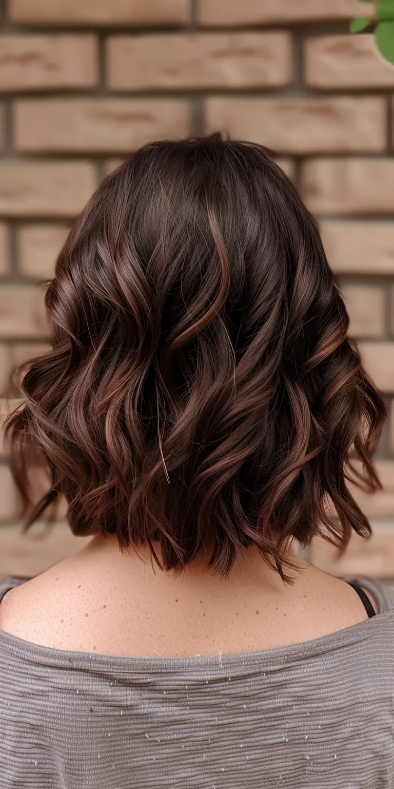 cute hairstyles Asymmetric cut, Layered hair, Bob Digital perm, Professional cut