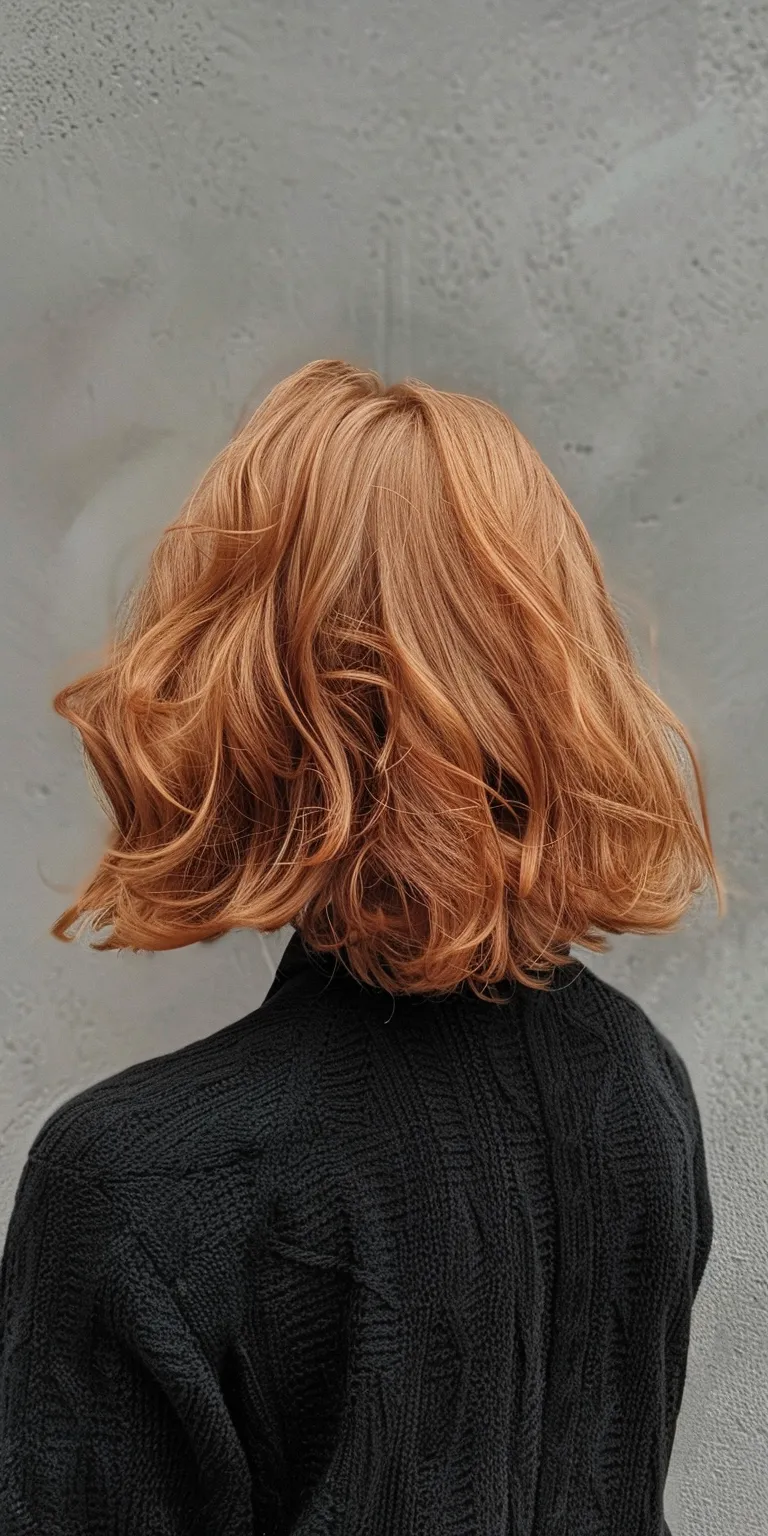 medium haircuts Asymmetric cut, Layered hair, Digital perm, Ringlets, Bob cut