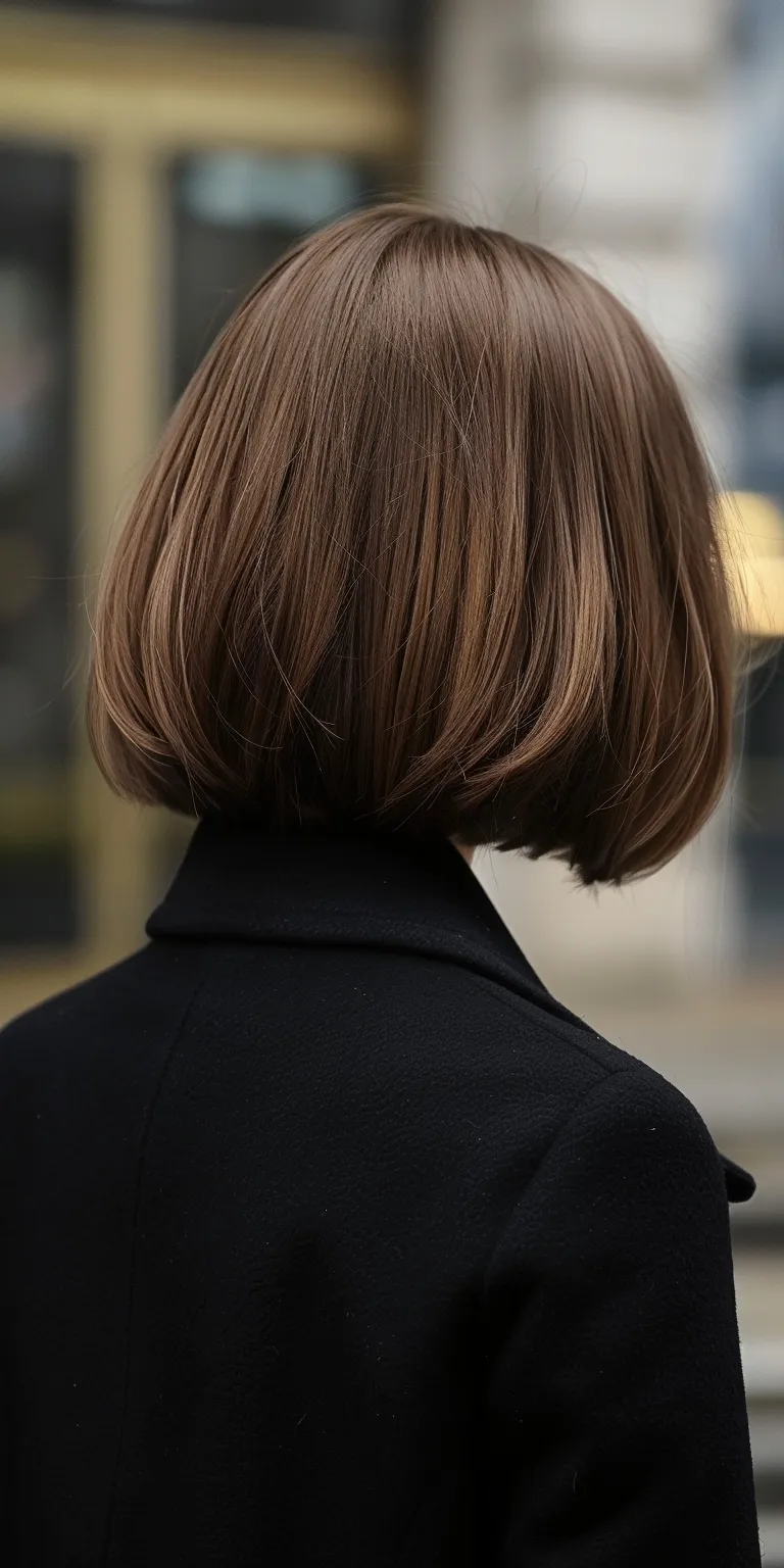 stacked bob haircuts Asymmetric cut, Bob Japanese women's hairstyles, Chignon, Layered hair